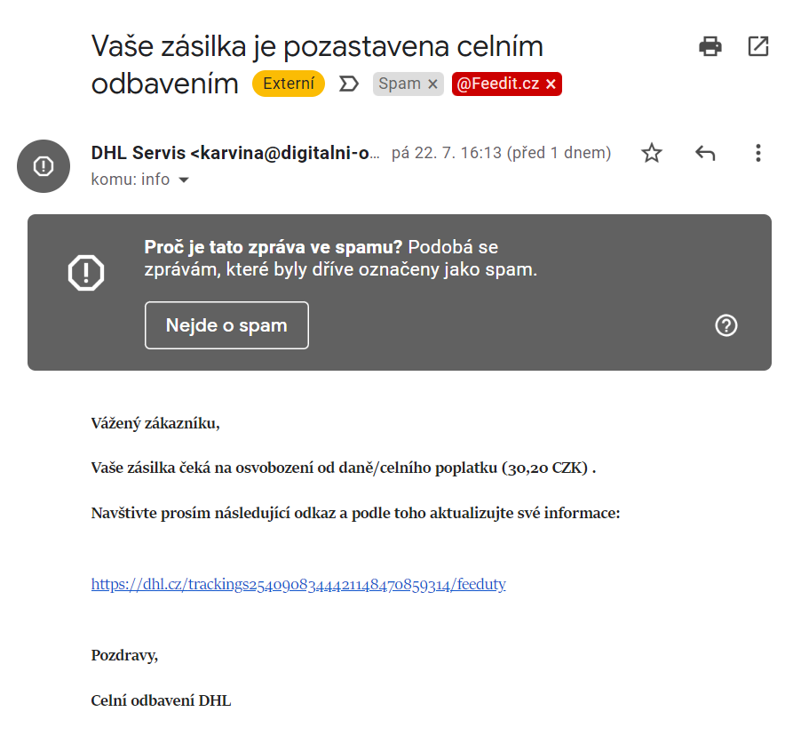 2022-07-23 21_21_15-Spam (89) - daniel@justit.cz - JustIT.cz Mail