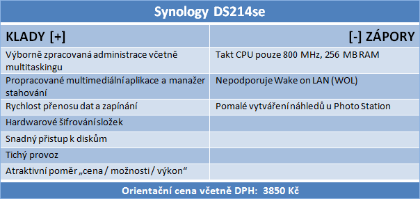 S bohatou výbavou: Duel NAS – Synology DS213j a DS214se