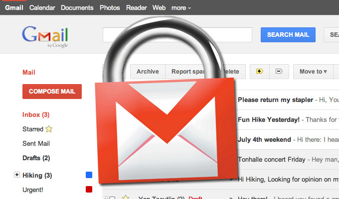 Gmail nyní umí posílat extra tajné e-maily