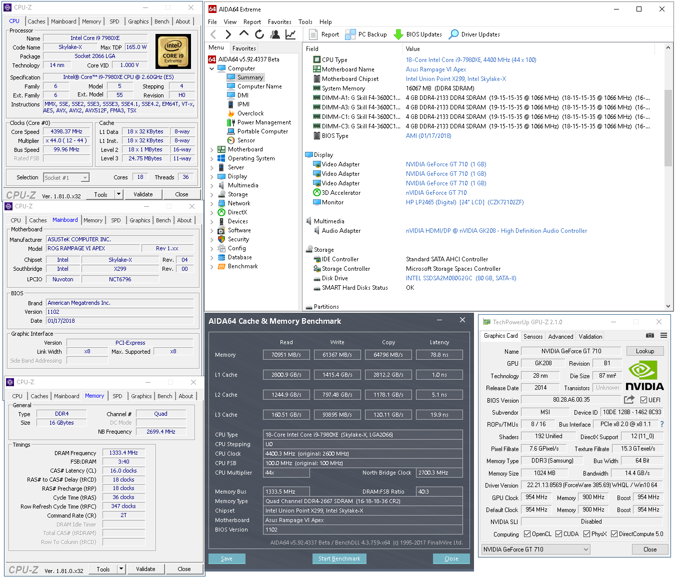 Deska Asus a Core i9-7980XE