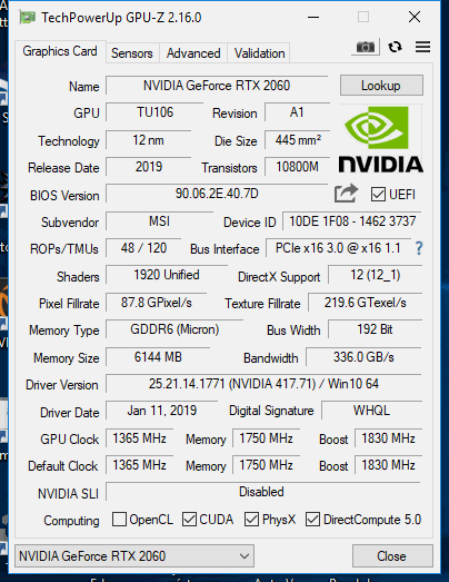 GeForce RTX 2060 Gaming Z 6G: top model MSI v testu 