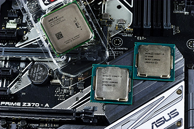 Intel Core i3-8350K, i5-8400 a AMD FX-8300 v testu 