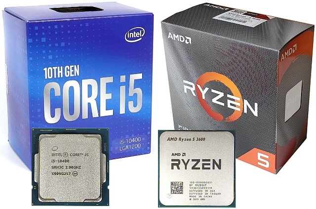 AMD Ryzen 5 3600 a Intel Core i5-10400: Test levných 6jader