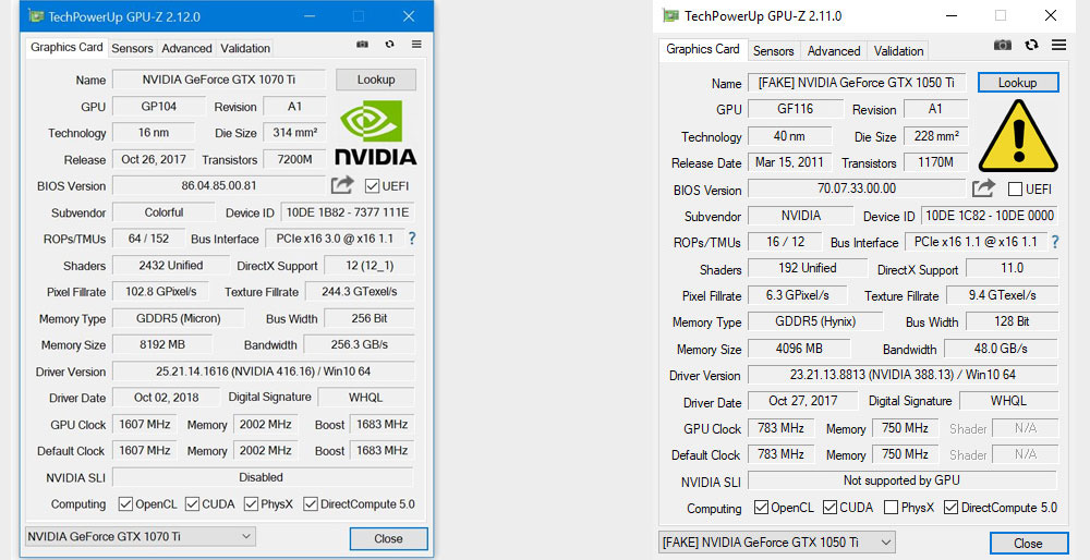 Utilitka GPU-Z vám nyní prozradí, zdali vaše Nvidia grafická karta není falešná