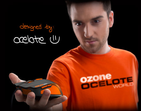 Ozone Argon Ocelote World: laserová symetrická herní myš 