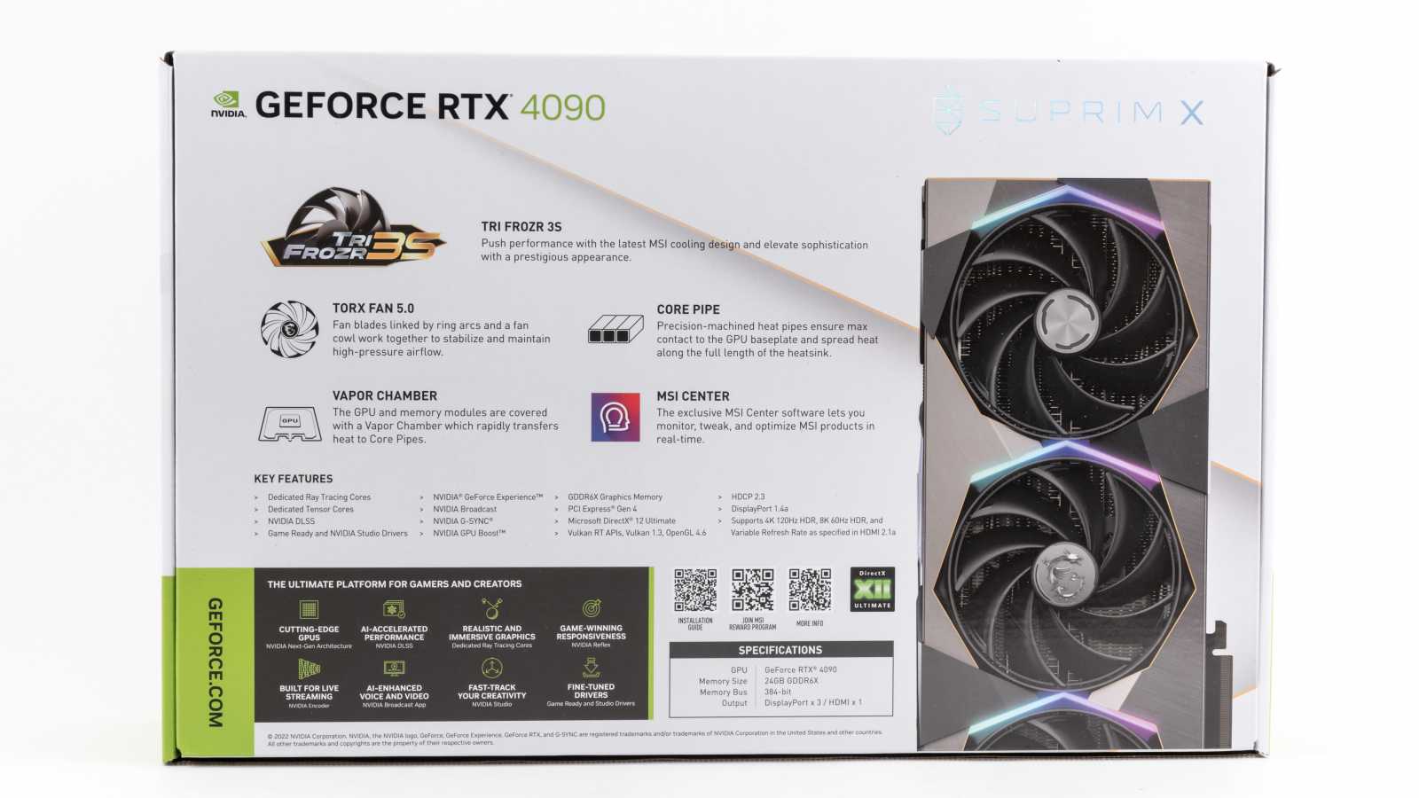 Test GeForce RTX 4090 Suprim X: To nejlepší na vzduchu od MSI