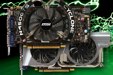 MSI N450 Cyclone a N460 HAWK — dvě vylepšené Fermi