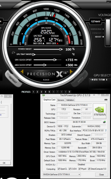 Známý overclocker K|NGP|N dokázat přetaktovat grafickou kartu GTX Titan X na frekvenci 2020 MHz