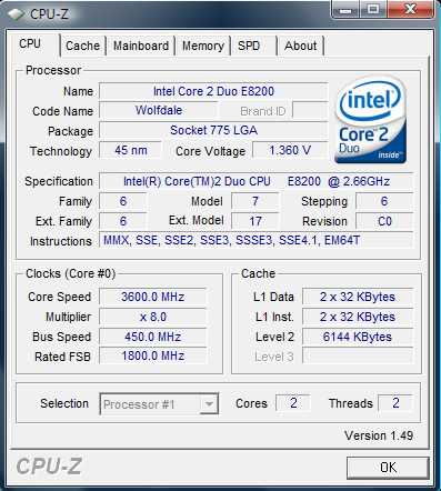 Stahujte CPU-Z 1.49