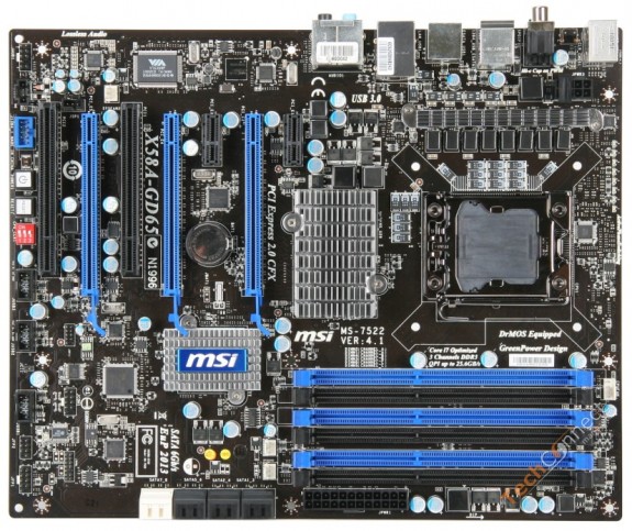 MSI X58A-GD65 s USB 3.0 a SATA III s rychlostí 6.0 Gbps