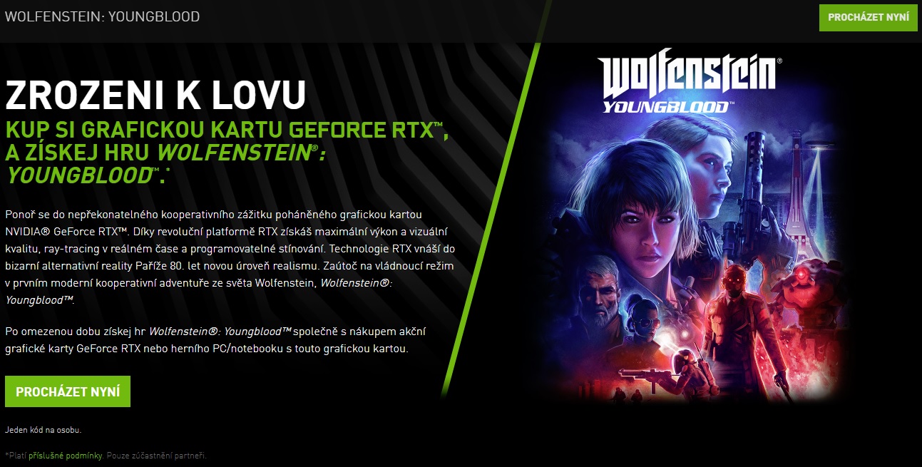 Nvidia a Bethesda zařazují Wolfenstein: Youngblood mezi tituly s podporou ray tracingu