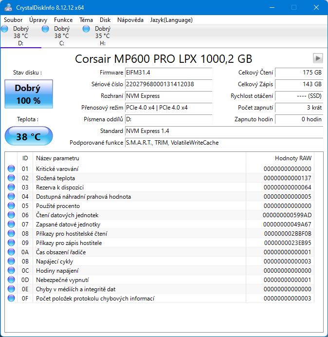 Corsair MP600 PRO LPX – extrémně rychlé SSD pro Playstation 5