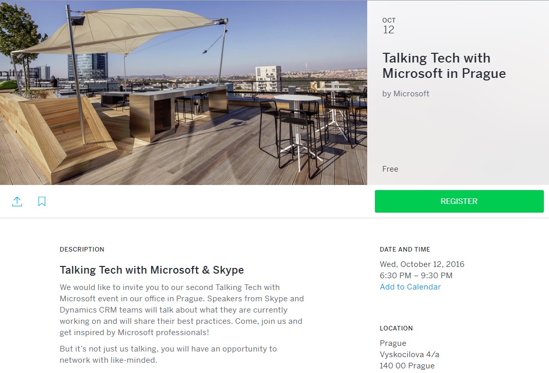 Microsoft a Skype v Praze pořádají Talking Tech: setkání profesionálů z oboru informačních technologií