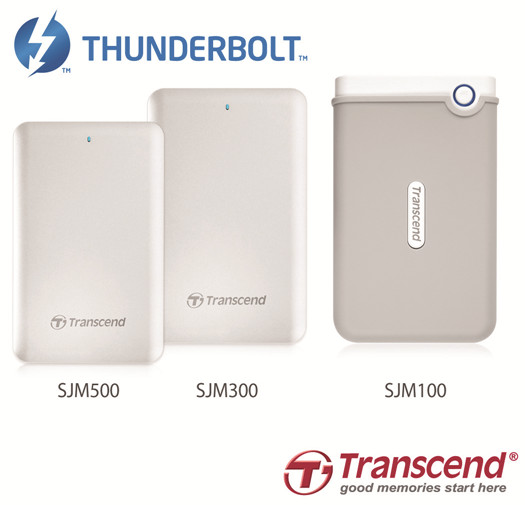 Transcend představil externi disky pro počítače Apple s Thunderboltem a USB