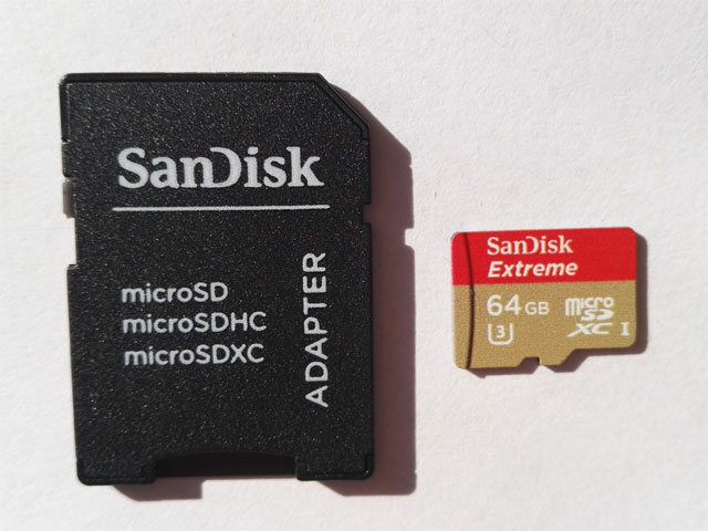 SanDisk MicroSDXC 64GB Extreme UHS-I U3