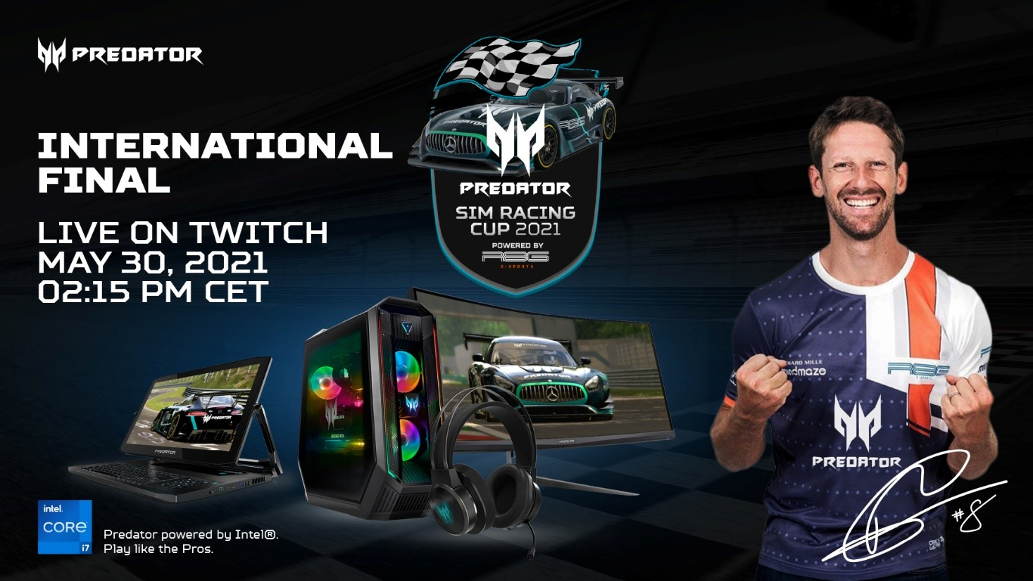 Mezinárodní finále Predator Sim Racing Cup 2021: Přímý přenos tuto neděli na Twitchi