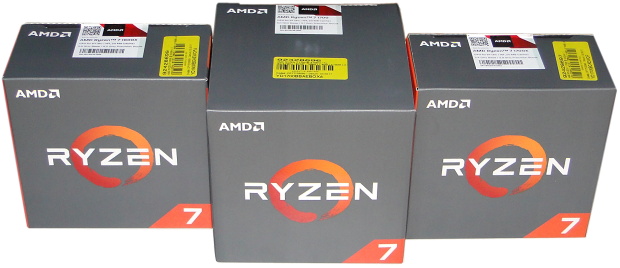 3× AMD Ryzen 7: procesory 1800X, 1700X a 1700 v testu 