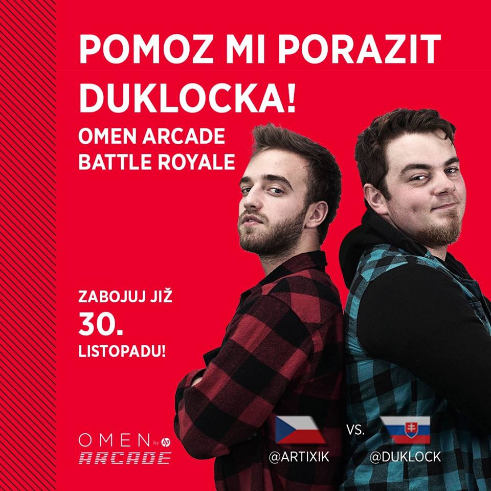 HP připravilo speciální turnaj OMEN Arcade Battle Royale pro hráče