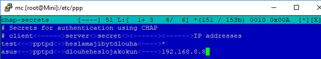/etc/ppp/chap-secrets