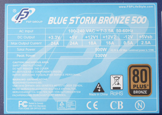 Fortron Blue Storm 500 80plus Bronze – výkon za dobrou cenu