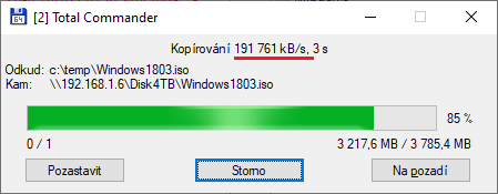 4TB disk zápis – disk uvnitř NAS