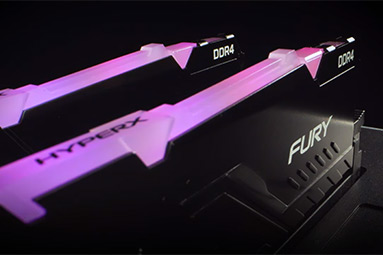 RGB šílenství a paměti HyperX Fury RGB 