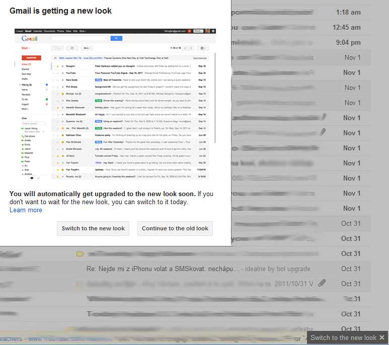 GMail má nový vzhled: vyzkoušejte vylepšeného pošťáka Googlu