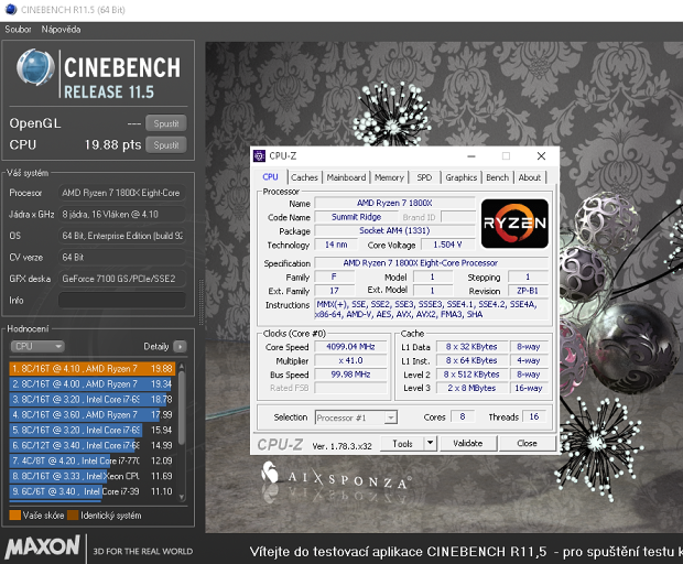 3× AMD Ryzen 7: procesory 1800X, 1700X a 1700 v testu 