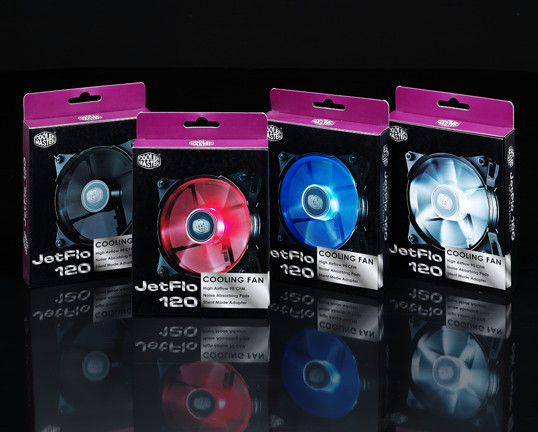 Cooler Master představil nové JetFlo 120 mm ventilátory