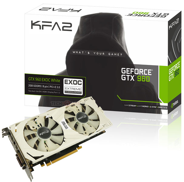 KFA2 uvádí na trh grafickou kartu GeForce GTX 960 EXOC v bílé edici