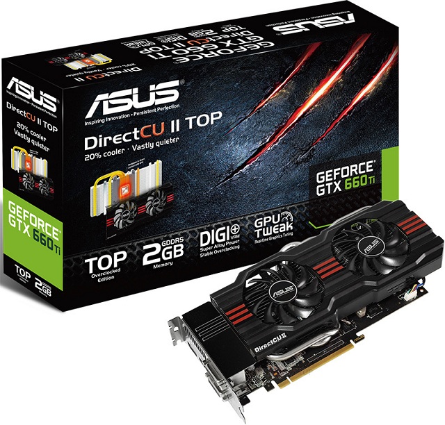 Asus vydal nový BIOS pro GTX 660 Ti DirectCU II, zvyšuje výkon a možnosti přetaktování