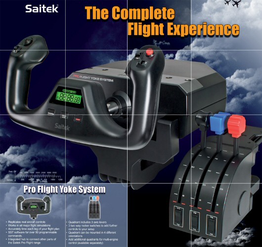 Saitek Pro Flight Yoke - berany pro pořádné letce