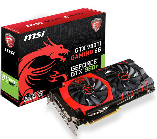 Grafická karta nVidia GeForce MSI GTX 980Ti GAMING 6G