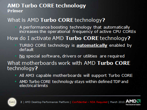 Technologie AMD Turbo Core se představuje!