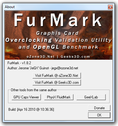 FurMark 1.8.2 - grilujte vaší grafickou kartu