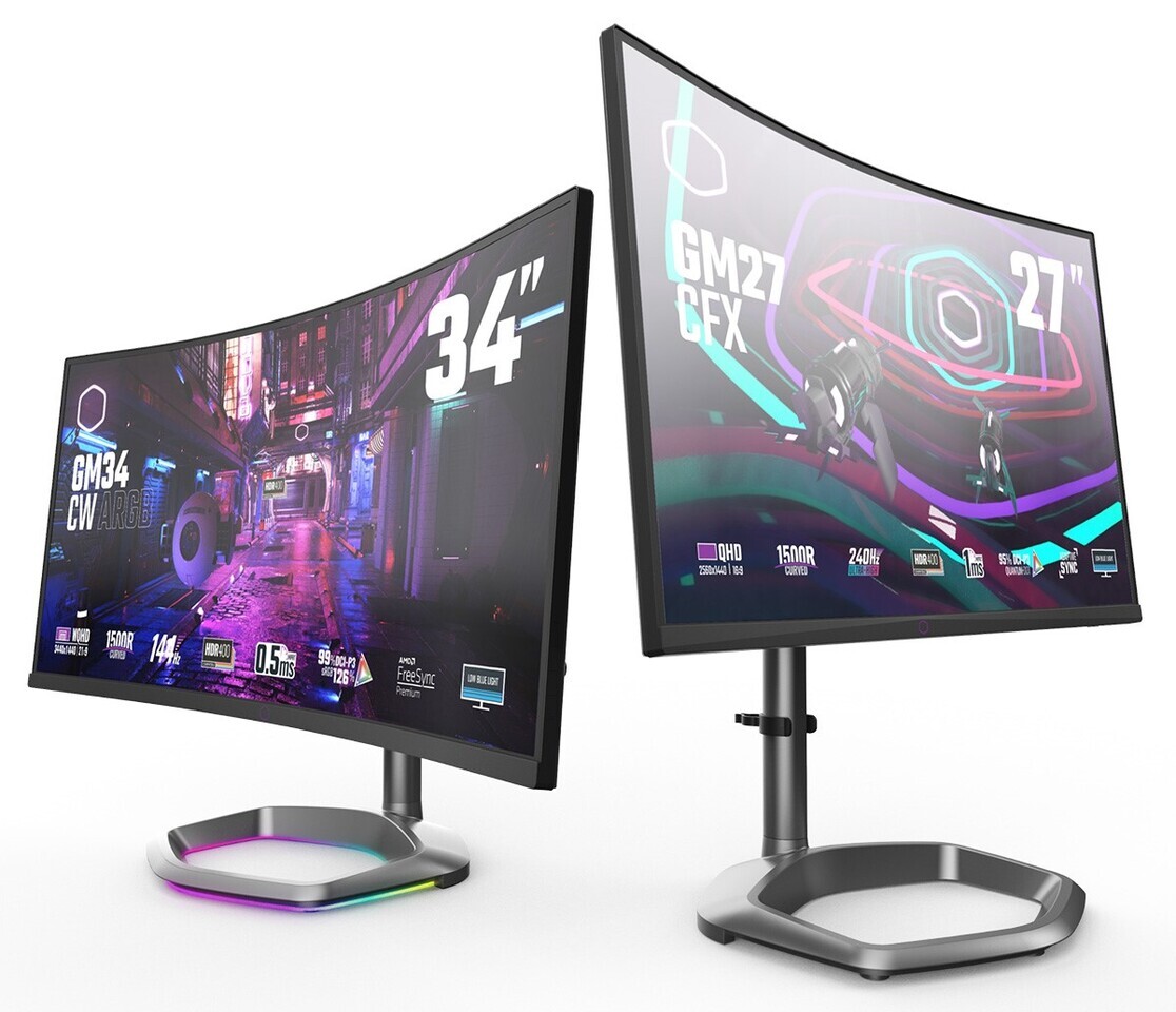 Cooler Master uvádí do prodeje dva monitory s Quantum Dot technologií