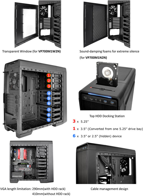 Nový Thermaltake Urban S31 s dokovací stanicí