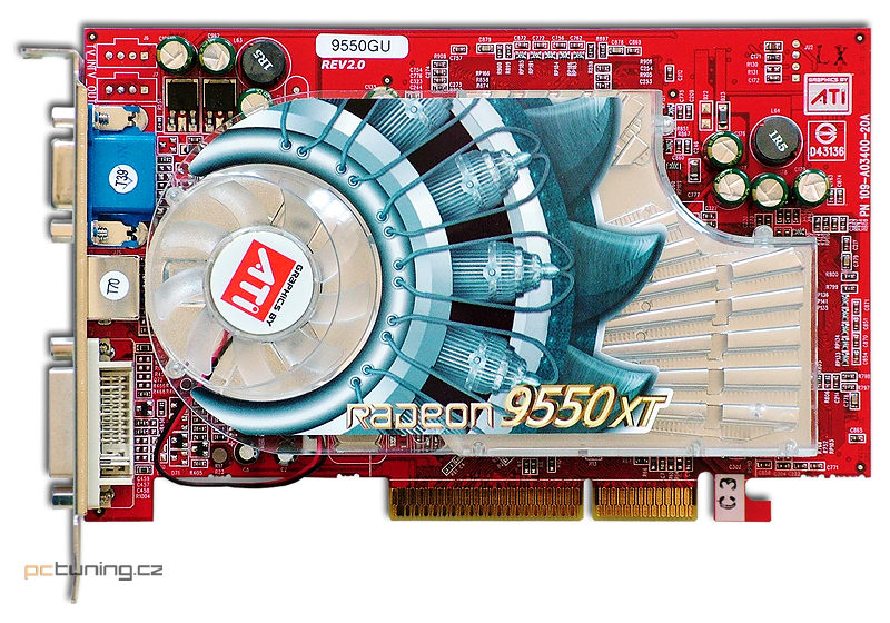 Radeon 9550 na tři způsoby