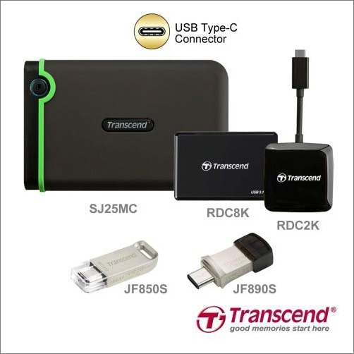 Nové příslušenství Transcend s konektorem USB-C