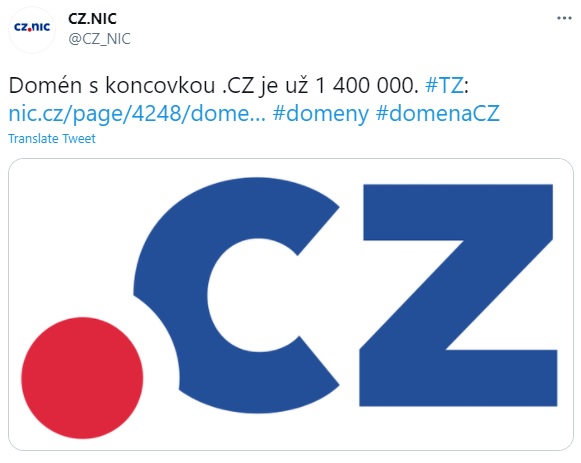 Českých domén je už více než 1,4 milionu, pomohla pandemie