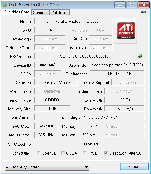 Acer Aspire 8942G — ohromná úhlopříčka a Radeon  HD 5850