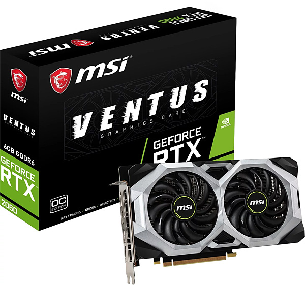 Grafická karta nVidia GeForce RTX 2060 – MSI GeForce RTX 2060 VENTUS OC 6G