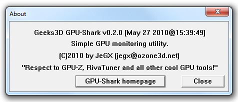 GPU-Shark 0.2.0 - informace o grafické kartě jako na dlani