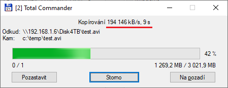 4TB disk čtení – disk uvnitř NAS