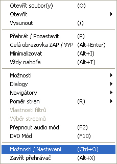 V menu Formáty, Přehled systému naleznete informace o nainstalovaných dekodérech...