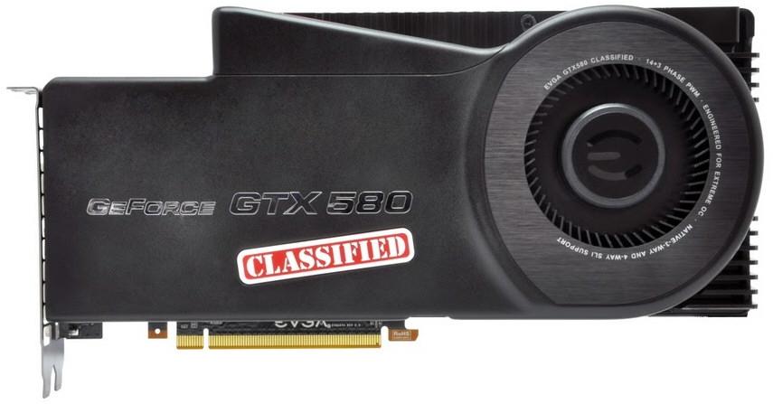 EVGA dokončuje monstrum jménem GTX 580 Classified