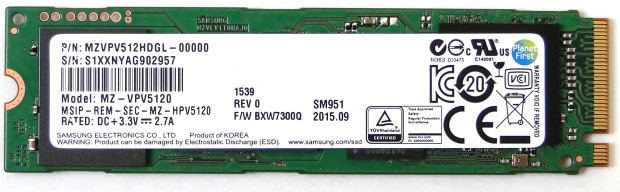 Nejrychlejší M.2 SSD disky - 3×  Samsung SM951 NVMe