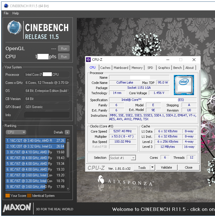 Coffee Lake je sen taktovačů! 5,3 GHz levou zadní ..