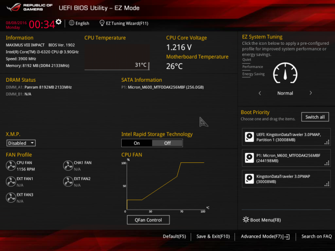 Taktujeme Skylake s ASUS ROG MAXIMUS VIII IMPACT