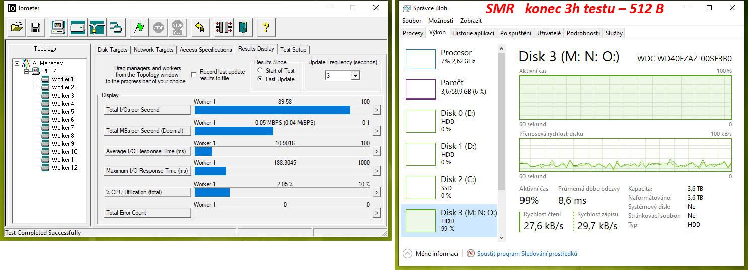 Test disků Western Digital Blue – CMR klasika versus SMR šindel